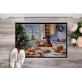 thumbnail image 2 of Carolines Treasures DAC3775MAT 18 x 27 in.  Dachshund Christmas Cookies Doormat, 2 of 6