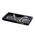 thumbnail image 1 of Plato de Bandeja de Servicio de Bañera Hecho a Mano de Resina Nórdica para Jabón de Joyería Negro, 1 of 7