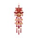 thumbnail image 1 of Colgante de año Nuevo Chino, adornos colgantes, decoraciones decorativas , colgante de Festival de Primavera para pared, puerta de casa, , Estilo A 36cmx110c Estilo A 36cmx110cm, 1 of 8