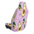 thumbnail image 3 of Picia Different Avocados Print Waterproof Sweating Car Seat Cover for Post Gym Workout, Running, Beach and Hiking, Universal Fit Anti-Slip Bucket Seat Protector, 3 of 5