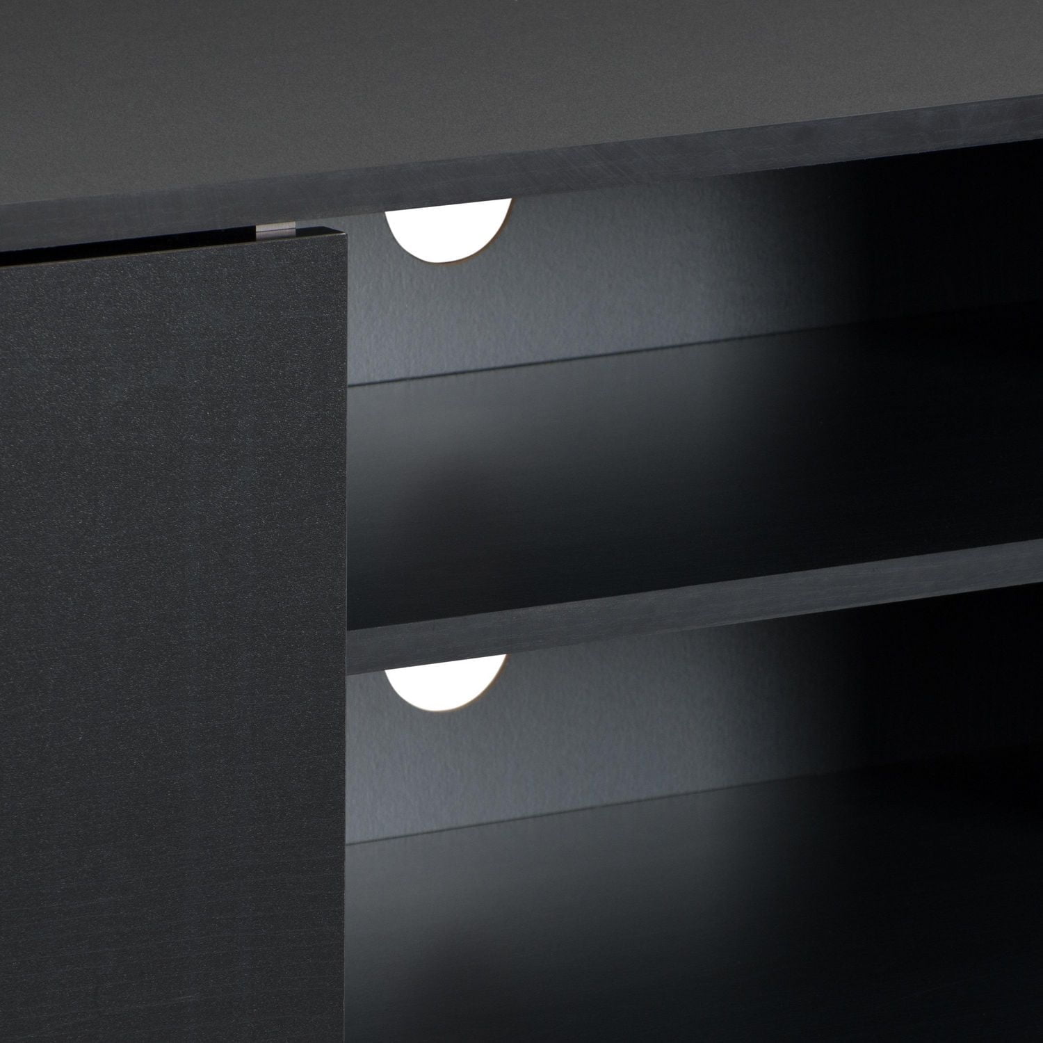 CorLiving Hollywood Modern Engineered Wood TV Stand with Cabinets for Most TVs up to 85"