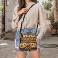 thumbnail image 5 of Kuiaobaty Aztec Highland Cow Print Crossbody bag for Women, Sunflower Print Vegan Leather Hobo Purse with Adjustable Strap, Large Capacity Shoulder Handbag Crossbody for Travel, 5 of 7