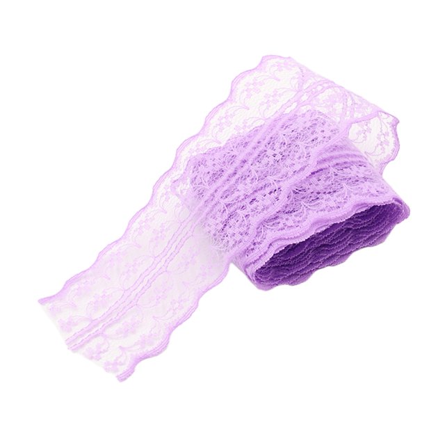 Tela de encaje de 2 m de ancho Sunnimix borde de encaje para diademas de ligas variedad pack morado