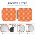 thumbnail image 7 of Uemuo Orange And White Polka Dot Printed 2 PCS Car Windshield Sun Shade, Auto Sun Heat and UV Rays Blocker, Foldable Automotive Front Window Sunshade Protector, 7 of 7