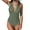 Green, variant on Vedolay Women Swimsuits Women's One Piece Swimsuit Plunge Neckline Cutout Criss Cross Bathing Suit,Green M