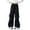 Black, variant on XIMIN Girls Baggy Cargo Pants Teens Kids Elastic Solid Color High Waist Loose Fit Floor Length Working Pants with Pockets Outdoor Streetwear Casual Comfortable (9-10 Years, Black)