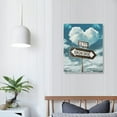 thumbnail image 4 of Nawypu  Canvas Wall Art, Lovers Crossroads Street Sign Custom Art Canvas or Poster, Anniversary, Couple Gift, Wedding Gift Canvas Wall Art Print for Home, Gift for Her, Gift for Him, 4 of 5