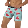 thumbnail image 3 of Cauagu Watermelon Print Men's Boxer Briefs, Funny & Cute Underwear Elastic Waistband Briefs Ideal Gift for Men,1-Pack, 3 of 7