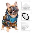 thumbnail image 3 of Fotbe Spring Butterfly Flowers Sudadera con Estampado para Perros Pequeños – Suéter con Capucha para Mascotas, Tela Suave de Forro Polar con Bolsillo-Medium, 3 of 7