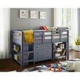 thumbnail image 3 of Low Study Loft Bed with Desk by Naomi Home-Color:Gray,Size:Twin, 3 of 3