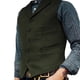 thumbnail image 4 of Chaleco de hombre primavera y otoño Casual versión coreana moda nueva Slim Fit abrigo de una botonadura chaleco camiseta sin mangas, 4 of 5