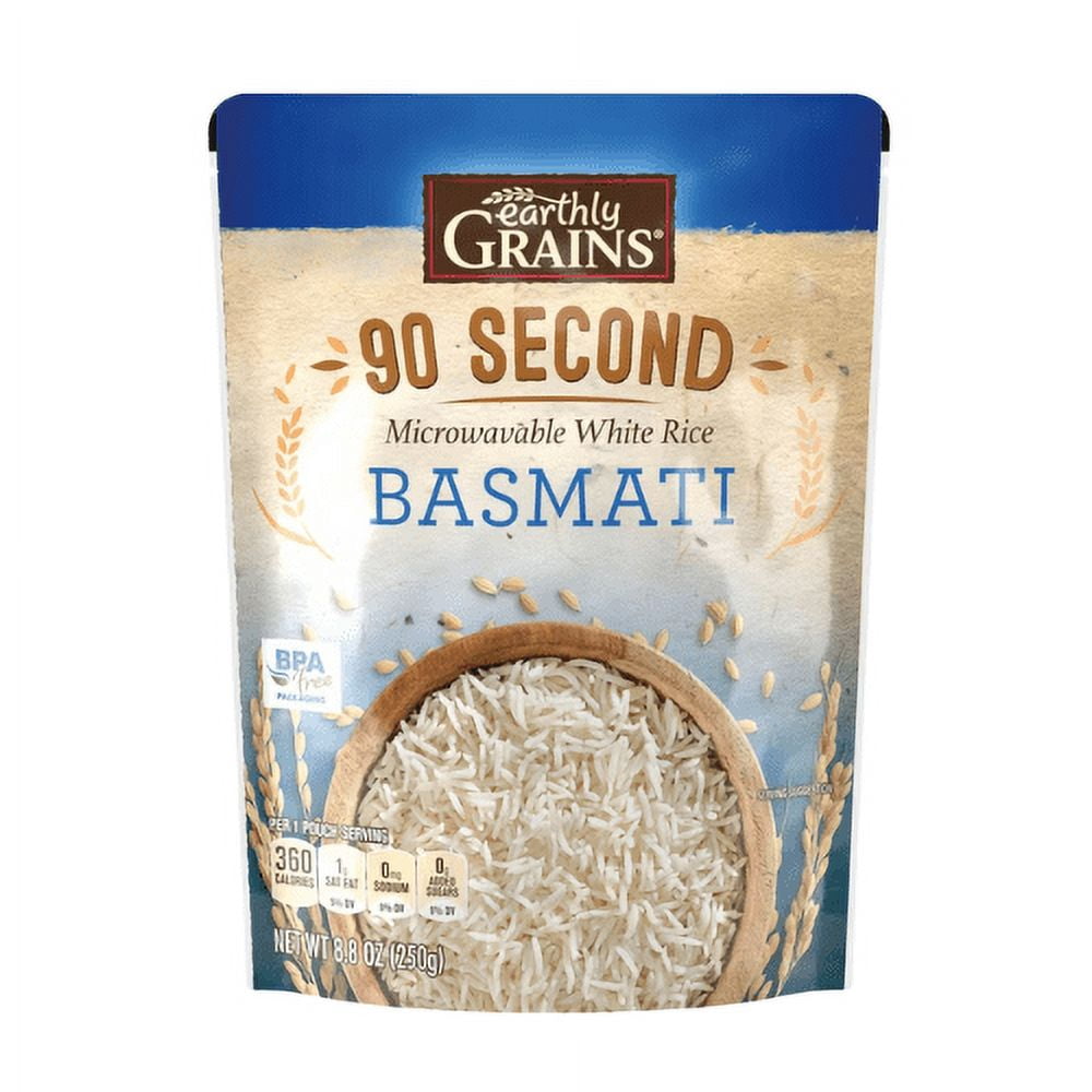 Earthly Grains Basmati Ready to Serve Rice, 8.8 oz ,6-Pack