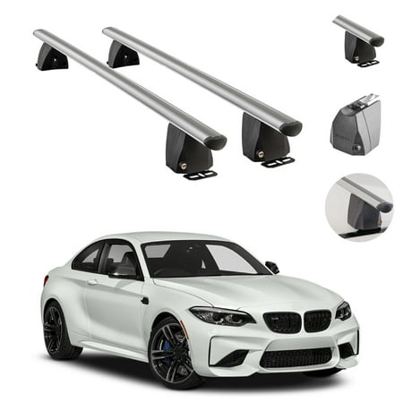 Fixed Roof Rack For BMW M2 2018-2022 Silver Cross Bar Carrier Rail ...