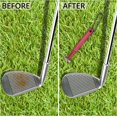 thumbnail image 4 of Herramienta de afilado de ranuras de golf para palos de golf - Limpiador de palos de golf con 6 cuchillas para lanzamiento, arena, cuña de globo y hueco y otros hierros - Para control de retroceso y bola ER, 4 of 5