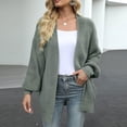 thumbnail image 4 of Oversized Cardigan Sweaters for Women Long Sleeve Chunky Knit Fall Sweater Outwear with Pockets, 4 of 8