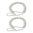 thumbnail image 1 of Anillo de Retención de Bandera Uxcell, Anillo de Montaje con 15 Perlas para Mantener la Bandera Cerca del Poste con Cable de Acero Inoxidable, Plateado 2 Pcs, 1 of 6