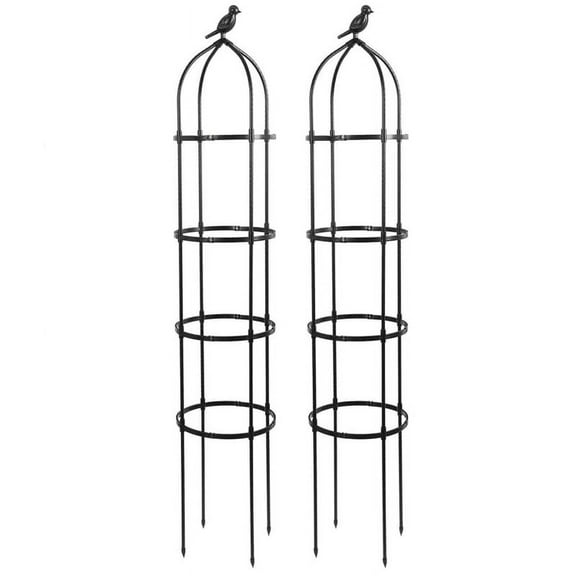 Climbing Plant Obelisk Trellis, Garden Vine Stand, Flower Tower,2pcs(A)