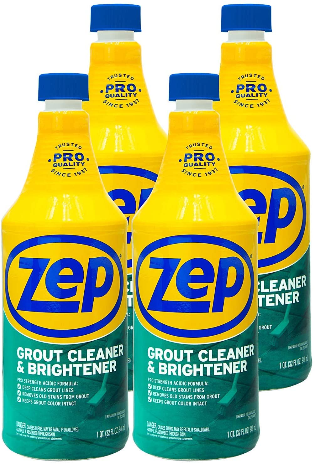 Zep Industrial Grout Cleaner and Brightener 32 ounce Pro Formula