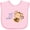 AD-Pink, variant on Inktastic Papa's Little Monkey Boys or Girls Baby Bib