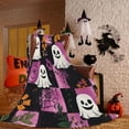 thumbnail image 4 of Black Friday Deals 2046 Flannel Blanket Ghost Print Halloween Shawl Blanket All Seasons Blanket, 4 of 6