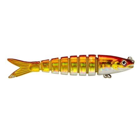 MIGAINO 9CM/7g Fish Bait Multi-section Realistic Good Detail Sharp Hook Sinking Wobblers Fishing Lures Jointed Crankbait Swimbait Hard Fishing Tackling Artificial Bait