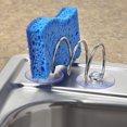 thumbnail image 2 of LELINTA Stainless Steel Sponge Holder SiLELINTA Caddy Drain Shelf Sponge Storage Organizer, Stainless Steel, 2 of 3