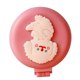 thumbnail image 2 of Cepillos de pelo plegables con espejo de viaje, cepillo redondo plegable para el pelo, mini peine para el pelo, peine de masaje para mujeres y niñas, perro rosa, 2 of 10