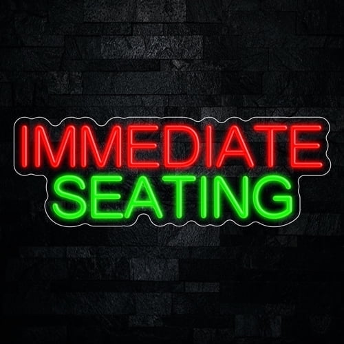 Immediate Seating LED Neon Sign 26"L x 9"H #33209