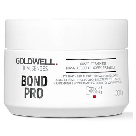 6.7 oz , Goldwell Dualsenses Bond Pro 60 Sec Treatment, hair scalp beauty - Pack of 3 w/ Sleek 3-in-1 Comb/Brush