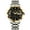 gold black men, variant on Men Women Couple Calendar Week Diamond Vintage Japanese Automatic Self-Winding Mechanical Wrist Watch Tungsten Steel Band Sapphire Crystal Waterproof Luminous Clock
