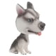 thumbnail image 3 of Car Decoration Lovely Grey Resin Bobblehead Dog Ornaments for Car Accessories Small Portable, 3 of 4