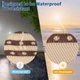 thumbnail image 7 of HIWEAVER Brown 8' x 10' Outdoor Rug PP Plastic Straw Woven Waterproof Patio Rug with Border Portable Outside Carpet for Balcony Deck Picnic Garden Decor, 7 of 7