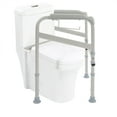 thumbnail image 1 of Toilet Safety Frame, Adjustable Detachable Bathroom Grab Bar Toilet Frame Safety Rails with Padded Handrails, Medical Toilet Safety Frame for Elderly Handicap and Disabled, 1 of 7
