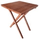 thumbnail image 4 of Mesa Plegable Cuadrada De Madera Sólida, 60x60 – Rústico Tratable NATIVO MUEBLES TERRAZA, 4 of 5