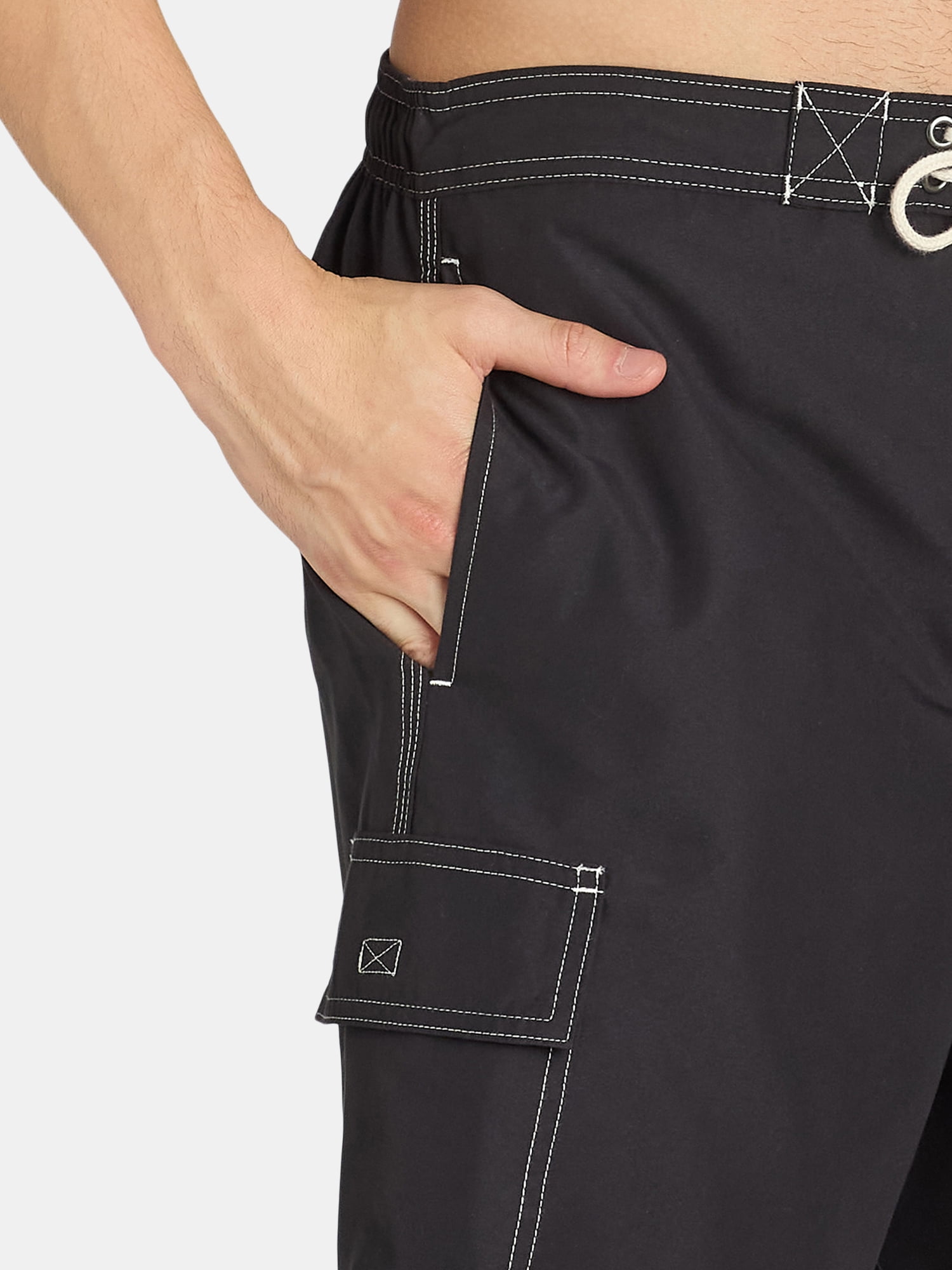 George Men's & Big Men's Cargo E-Board Shorts, 9" Inseam, Size S-3XL