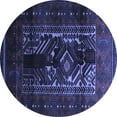 thumbnail image 1 of Ahgly Company Indoor Round Persian Blue Traditional Area Rugs, 6' Round, 1 of 4