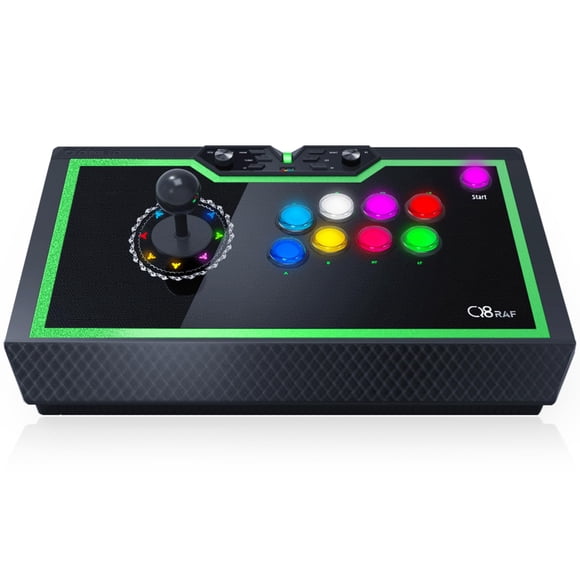 Joystick Arcade qanba Q8 Silent con Cable y LED RGB para PC