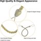 thumbnail image 2 of 6 Pieces Braided Curtain Tiebacks Rope Curtain Tiebacks Handmade Curtain Holdbacks Drapery Tiebacks with Tie Down Hooks for Metal Curtains, Gold-XinHa, 2 of 5
