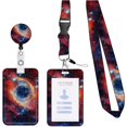 thumbnail image 1 of Porte-cartes Collier, Porte-Badge, Porte-Clés (Rouge), 1 of 5