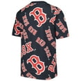thumbnail image 3 of Youth Stitches Navy Boston Red Sox Allover Team T-Shirt, 3 of 3