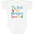 thumbnail image 3 of Inktastic My Aunt in Oregon Loves Me Boys or Girls Baby Bodysuit, 3 of 5