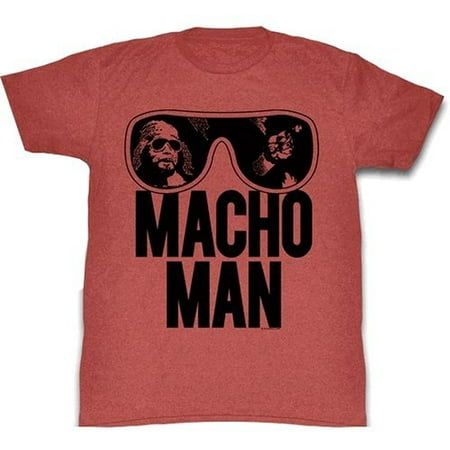 WWE World Wrestling Entertainment Old School Macho Man Glasses Adult T-Shirt