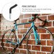 thumbnail image 3 of 6 ganchos para bicicletas resistentes de metal para colgar en la pared, ideales para garaje y hogar., 3 of 5