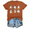 thumbnail image 3 of VILOVE Women Halloween Pumpkin T-Shirt Cute Ghost Graphic Shirt Spooky Season Tee Fall Graphic Short Sleeve Tee, 3 of 9