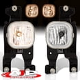 thumbnail image 2 of AJP Distributors Clear Lens Front Bumper Fog Lights Driving Lamps Assembly Pair LH RH + Bezel Bulbs Switch Wiring Harness Compatible/Replacement For Ford F250 F350 F450 F550 Super Duty 2008 2009 2010, 2 of 10