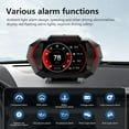 thumbnail image 3 of P24 Car OBD2 GPS Dual System HUD Head Up Display Digital Speedometer,Slope Meter Accelerometer Ambient Light RPM Water Temperature Overspeed Alarm for Most Vehicles After 2008, 3 of 9