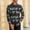 Black, variant on Men's Hawaiian Long Sleeve Button Down Shirt Casual Untucked Shirts Summer Beach Wedding Textured Shirts Red L