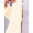 thumbnail image 5 of Women's Faux Fur Coat Collarless Open Front Evening Fluffy Jacket for Special Occasions and Parties XL Apricot, 5 of 6