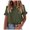 Army Green, variant on Ruffle Sleeve T Shirts for Women Summer Casual Breathable Tee Short Sleeve Crew Neck Loose Tops Green M
