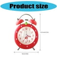 thumbnail image 3 of Strawberry Shape Loud Twin Bells Alarm Clock For Kids Seniors with Quiet Quartzs Night Light Bedroom Living Room Decors, 3 of 8